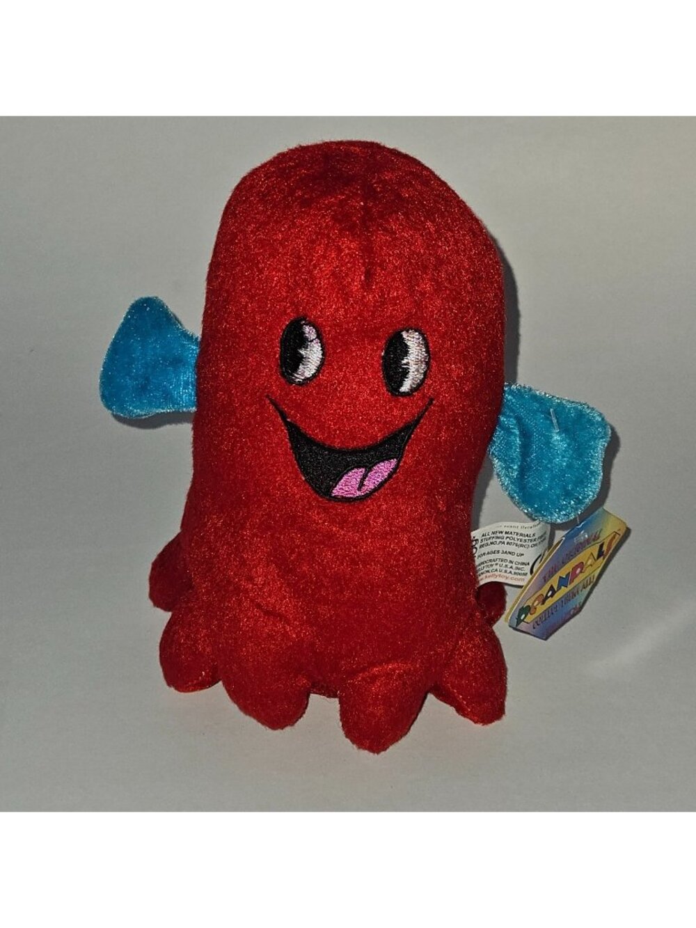 Kellytoy Beanpals Plush 7" Red Ghost ? Blue Wings? 2011 w/ TAG